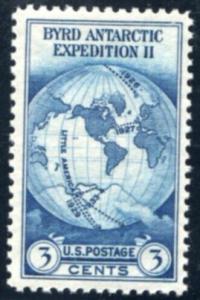 US Stamp #733 Mint - Byrd Antarctic Expedition II Commemorative Single