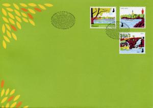 Finland 2018 FDC National Urban Parks II 3v S/A Set Cover Trees Nature Stamps