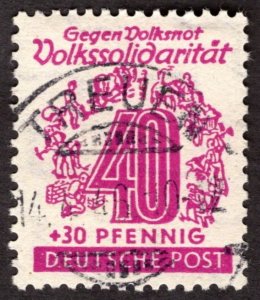 1946, Germany, West Saxony, 40+30pf, Used CTO, Sc 14NB11