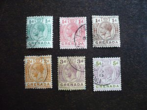 Stamps - Grenada - Scott# 91-93,95,100,102 - Used Part Set of 6 Stamps