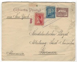 Colombia 1918 Used Stamps Postal Stationary Envelope Scott 341+343 Parliament