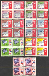 Paraguay Sc# 623-629 MNH block/4 1961 Europa