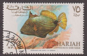 UAE Sharjah Unlisted Tropical Fish 1966