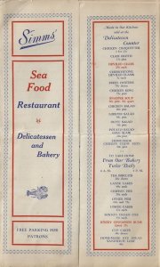 1940 - Simms' Seafood Restaurant - Ocean City,  NJ - Ephemera 1257