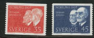 SWEDEN Scott 769-770 MNH* 1967 Nobel Prize winner coil set