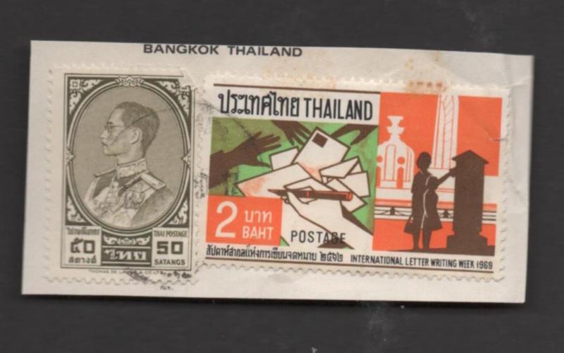 Thailand Scott#  353 & 534   used on paper