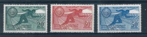 Morocco 1961 Third Pan-Arab Games full set of stamps. MNH. Sg 92-94