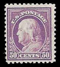 PCBstamps   US # 517 50c Franklin, orange red, MNH, (2)