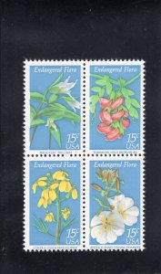 1783-1786 Endangered Flora, MNH blk/4