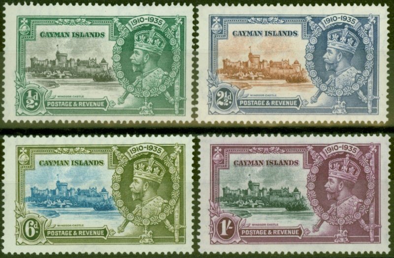 Cayman Islands 1935 Jubilee set of 4 SG108-111 Fine Lightly Mtd Mint