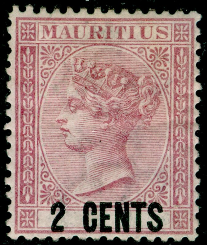 MAURITIUS SG83, 2c dull rose, M MINT. Cat £20.