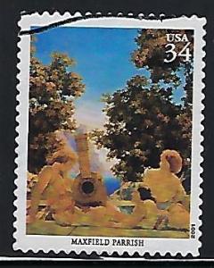 Wholesale Catalog #3502b 4 Stamps Used Artists & Illustrators Maxfield Parrish