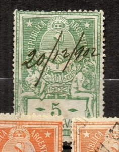 Argentina Early 1900s Revenue/Tax Used Value NW-165253