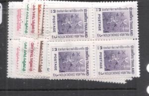 Thailand SC 373-80 Blocks of Four MNH (14dmt)