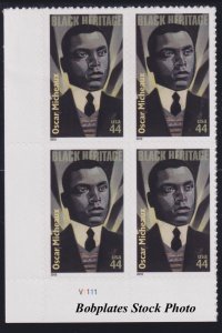 BOBPLATES #4464 Micheaux Plate Block VF NH SCV=$3.6 ~See Details for #s/Pos