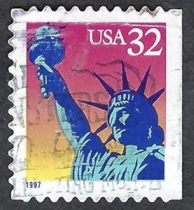 United States #3122E 32¢ Statue of Liberty (1997). Perf. 11.5 x 11.8. Used.