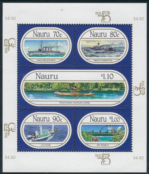 Nauru 464 MNH 1999 Ships and Boats (ad2181)