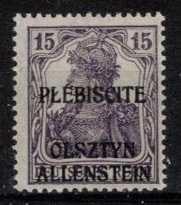 Plebiscites - Allenstein - Scott 3 MH