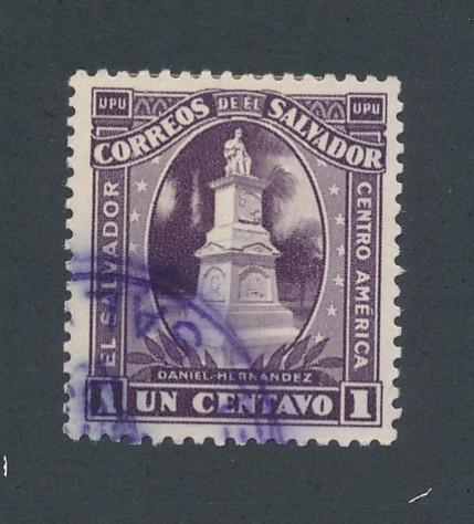 El Salvador 1924 Scott 495 used - 1c, Daniel Hernandez