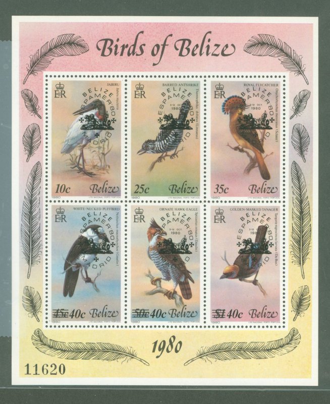 Belize #502 Mint (NH) Souvenir Sheet