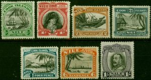 Niue 1932-36 Set of 7 SG62-68 Good to Fine MM