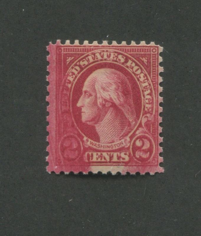 1928 United States Postage Stamp #634A Mint F/VF OG Over-inked Error Certified