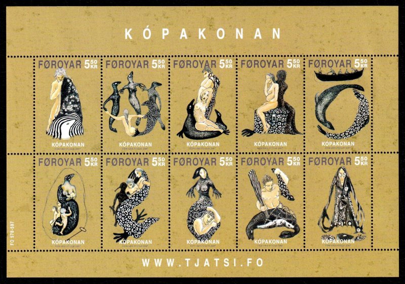 Faroe Islands 2007 Legend of Seal Women Mint MNH Miniature Sheet SC 483