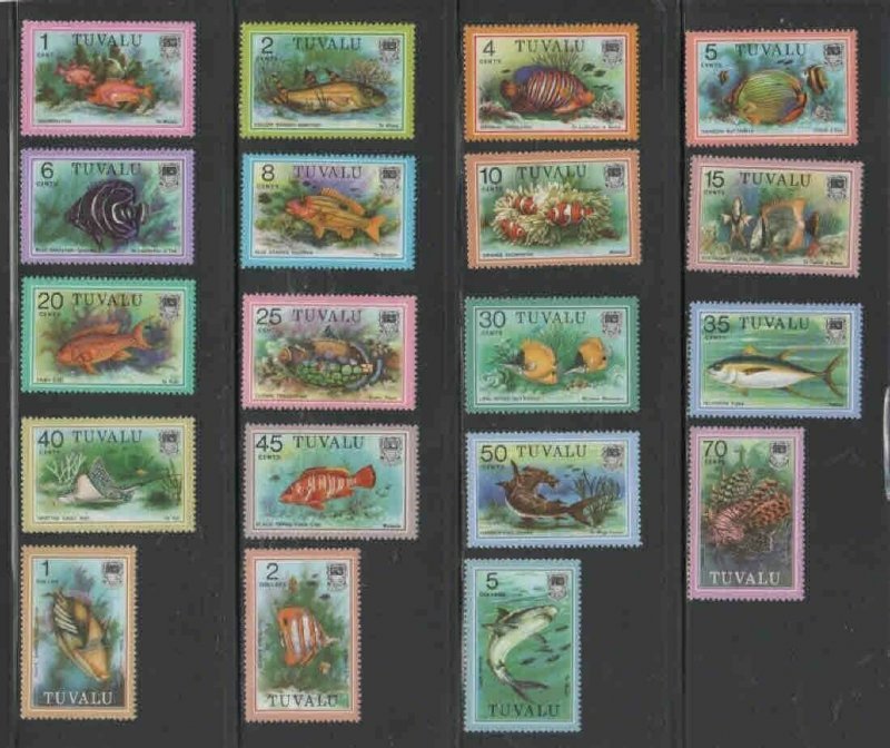 TUVALU #96-113 1979 FISH MINT VF NH O.G