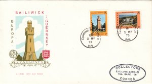 Guernsey Europa 1978 FDC pmk SARK