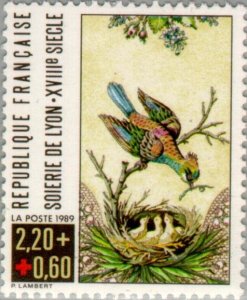 France 1989 #B610 MNH. Bird, art, Red Cross