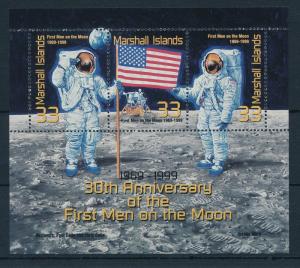 [24413] Marshall Islands 1999 Space travel first men on the moon MNH