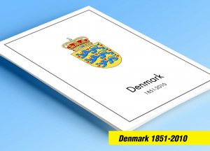 COLOR PRINTED DENMARK 1851-2010 STAMP ALBUM PAGES (186 illustrated pages)