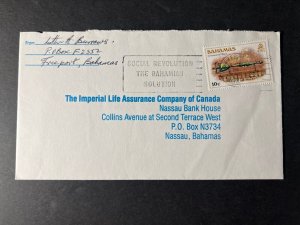 1981 Bahamas Cover Freeport Grand Bahama to Nassau New Providence