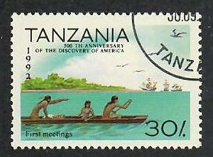 Tanzania; Scott 989;  1992;  Precanceled; NH