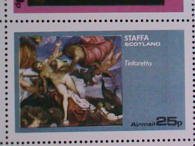 ​STAFFA -SCOTLAND- PROMOTION-WORLD FAMOUS NUDE ART PAINTING MNH VF EST.$12