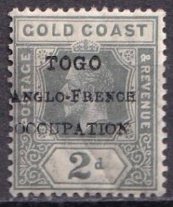 Togo 82 (mh) 2p George V, gray, ovptd (1916)