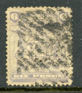 Southern Rhodesia 1898 British South Africa 6d SG #83 VFU A616