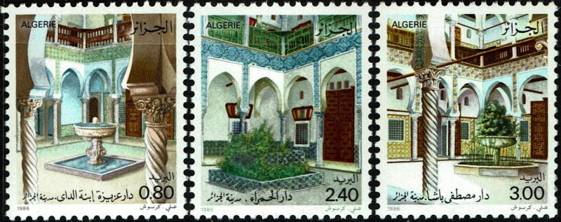 Algeria #814-16  MNH - Inner Courtyards (1986)