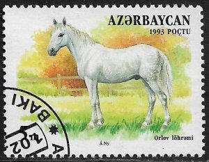 Azerbaijan #361 Used Stamp - Horse