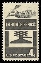1119 Freedom of the Press F-VF MNH single