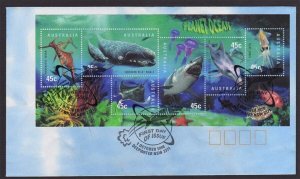 Australia 1998 FDC Deepwater Animal