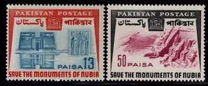 Pakistan Scott 204-205 MNH** Saving the Monument at Nubia Stamp set