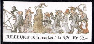 Norway Scott 1000a 1991 Christmas stamp booklet mint NH