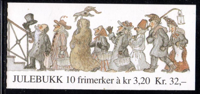 Norway Scott 1000a 1991 Christmas stamp booklet mint NH