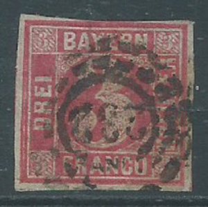 Bavaria, Sc #10, 3kr Used