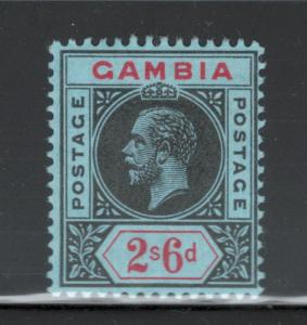 Gambia 1912 King George V 2sh 6p Scott # 84 NG