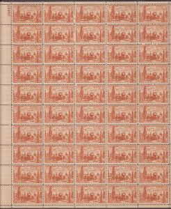 USA, 1028, GADSDEN PURCHASE, MINT NH, VINTAGE 1950'S, FULL SHEET OF 50