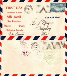 United States, California, First Flight, Hawaii