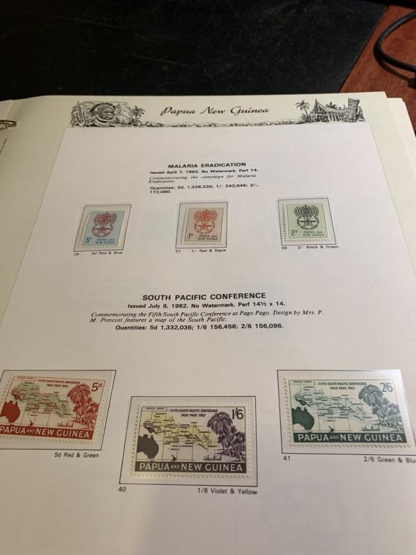 STAMP STATION PERTH: PNG Complete Collection from 1952 to 1989 Mint Never Hinged