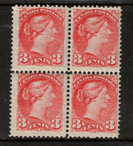 Canada #41 Mint Fine - Very Fine Never Hinged Block